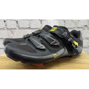Mavic Avenir Road Bike Cycling Sport‎ Spin Buckle Shoes Black US 9.5 EU 43 1/3